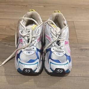 Balenciaga Women’s Sneakers in White, Blue, and Pink